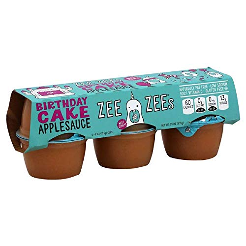 Zee Zees Mango Peach Applesauce Cups, Unsweetened, All Natural, No Sugar Added, 4 oz Cups, 24 pack