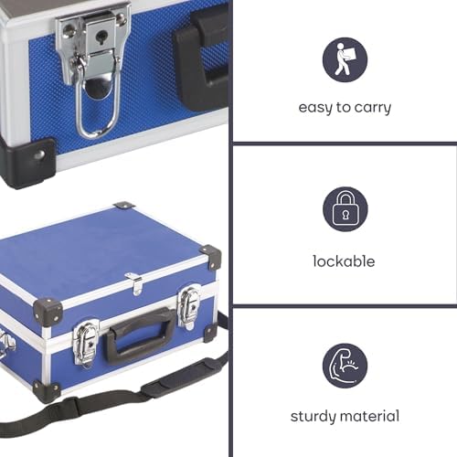 Vellman Aluminium Tool CASE 320 x 230 x 155 mm - Blue