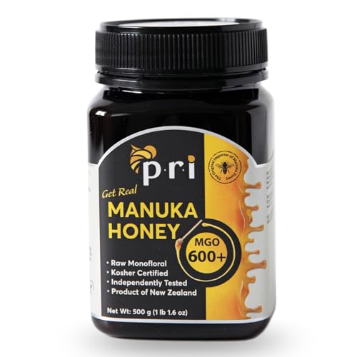 P.R.I Manuka Honey MGO 300+, Elevated-Potency (500g/1.1lb) | Elevated‑Potency Monofloral New Zealand Honey, Cool‑Processed & 100% Traceable