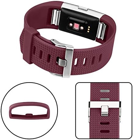 Tobfit Sport Bands Compatible with Fitbit Charge 2, 4 Pack, Replacement Wristbands for Women Men, Small/Large