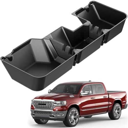 FengYu Under Seat Storage Box for 2015-2026 Ford F-150 F150 SuperCrew Cab | 2017-2026 F-250/F-350/F-450/F-550 Super Duty,F-150 Rear Underseat Storage Truck Organizer Tool Box