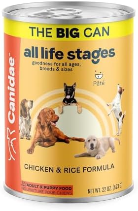 Canidae All Life Stages Premium Wet Dog Food for All Breeds, All Ages, Chicken & Rice Recipe, 13 oz. (Case of 12)