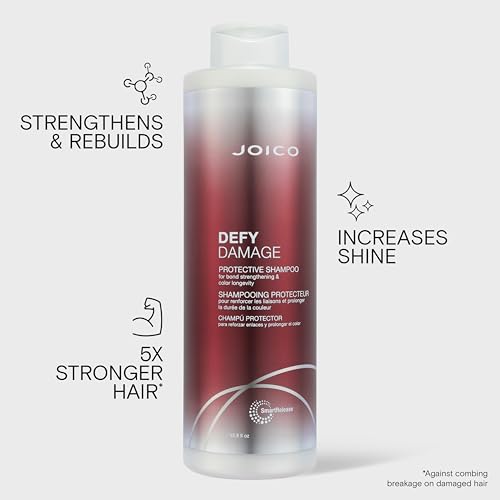 Joico Defy Damage Protective Shampoo | For Color-Treated Hair | Strengthen Bonds & Preserve Hair Color | With Moringa Seed Oil & Arginine