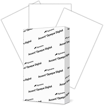 Accent Opaque White Printer Paper, 8.5” x 11” 24lb Bond/60lb Text Copy Paper – 500 Sheets (1 Ream) – Premium Computer Paper with Smooth Finish, 97 Bright, 89gsm – Multipurpose White Paper – 109355R