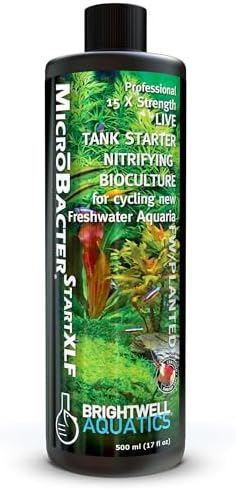 Brightwell Aquatics MicroBacter Start XLF Freshwater Tank Starter, 125 ml