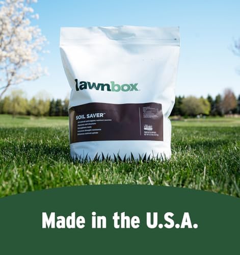 Lawnbox Soil Saver 100% Organic Gypsum and Humic Acid Soil Amendment 15 lb Bag Covers 2,500 sq ft