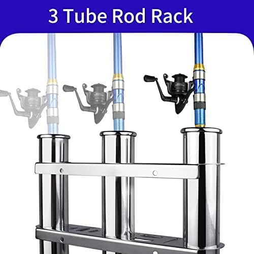 3 Tubes Fishing Rod Holder for Boat