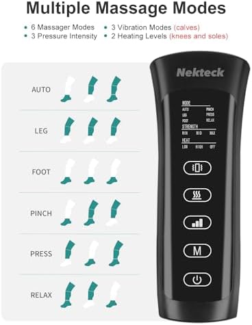 Nekteck Leg Compression Massager for Circulation and Relaxation