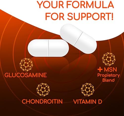 X Ray Dol Triple Action Joint Support Supplement, 60 Count, 1 Pack | Glucosamine 1500mg, Chondroitin 800mg, MSM 750mg, 5X Vitamin D, Supports Healthy Joints, Bones & Cartilage