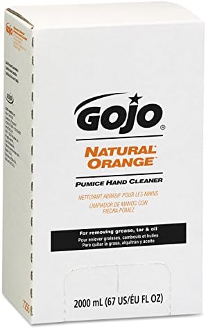 GOJO 7255-04 Natural Orange Pumice Hand Cleaner 2000 mL, (Case of 4)