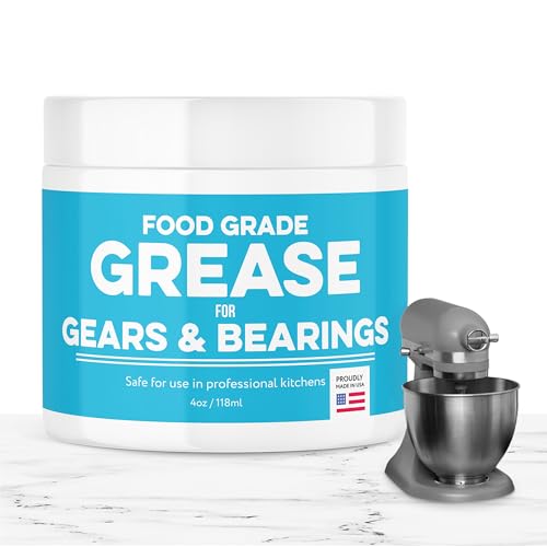Impresa High-Viscosity 4 Oz Food Grade Grease - White Smooth Operation for Stand Mixers & Appliances - Gear Wear Protection & Extended Equipment Life - Food-Safe Formula Made in USA