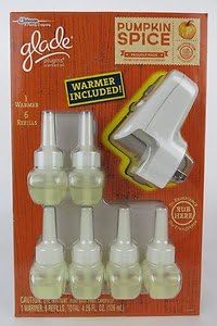 Glade Plugins Scented Oil- Pumpkin Spice; 1 Wamer with 6 Refills