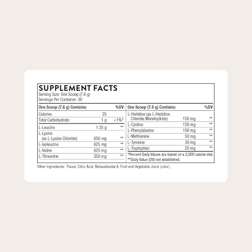 THORNE Amino Complex, Clinically Validated EAA & BCAA Powder, 30 Servings | Supports Lean Muscle Mass & Exercise Recovery*, for Pre or Post-Workout, Berry, Dairy-Free, NSF Certified for Sport