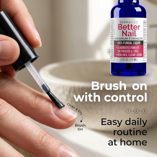 Better Nail - Treatment for Fungus Under & Around the Nail - Maximum Strength, 25% Anti Fungal Solution for Nail Support, Nail Restoring