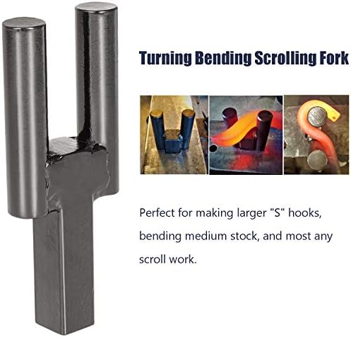 1 Inch Blacksmith Anvil Hardy Tool Set – Hot Cut, Creasing Tool Stake, Bottom Fuller, Turning Bending Scrolling Fork