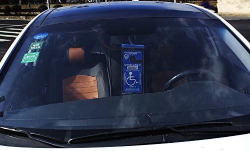 Handicapped Parking Placard Holder - Disabled Placard Protective Mirror Tag Holder with Larger Hanger by Tbuymax(Set of 4)