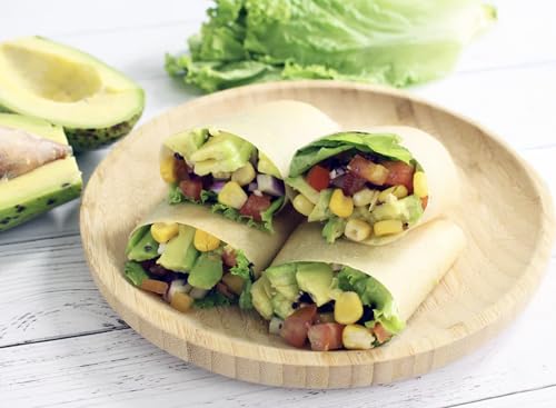 NUCO Organic Coconut Wraps, Original - Gluten Free, Low Carb, Vegan, 10 Ct | Paleo, Non-GMO, Dairy-free, Kosher, No Salt Added, Yeast-free