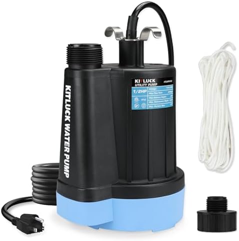 Water Transfer Garden Pump, 1.6 HP 1000GPH Portable Electric Shallow Well Jet Pump, Stainless Steel Sprinkler Pressure Booster Pump for Pool Draining, Lawn Fountain, Irrigation, Water Removal