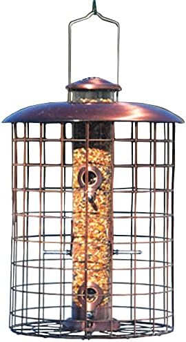 Woodlink WLCOPCAGE6S Coppertop Cages 6-Port Seed Feeder