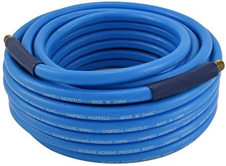 Campbell Hausfeld 3/8" PVC 50 Foot Air Hose with Bend Restrictors (PA121600AV) , Blue