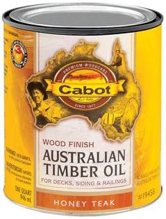 Cabot Transparent Honey Teak Oil-Based Natural Oil/Waterborne Hybrid Australian Timber Oil 1 qt.