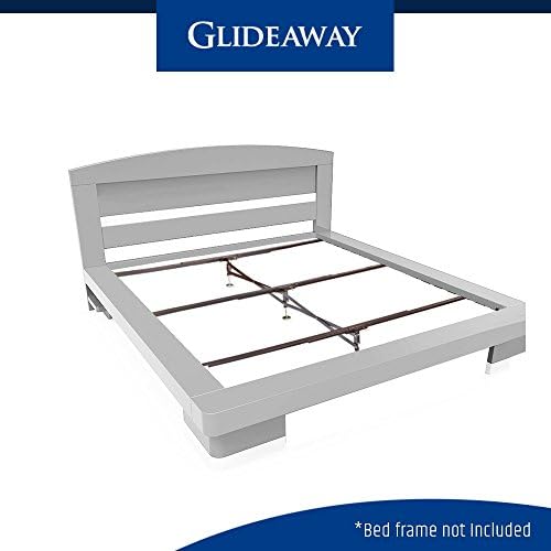 Glideaway X-Support Bed Frame Support System, GS-3 XS Model - 3 Cross Rails and 3 Legs - Strong Center Support Base for Full, Queen and King Mattress