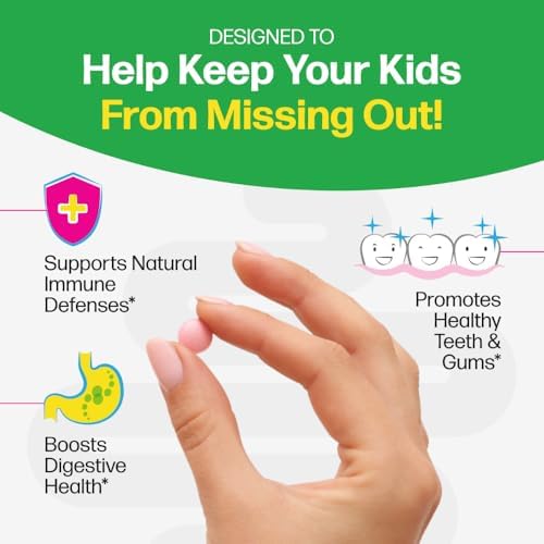 Culturelle Daily Chewable Probiotics for Kids Ages 3+, Berry Flavor, 30 Ct | From the #1 Pediatrician Recommended Brand± Promotes Digestive Gut Health, Oral Care & Immune Support* 5B CFUs, Gluten Free