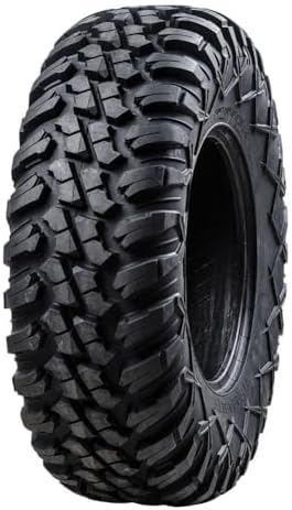 Tusk Terrabite 25x10-12 Radial Tire for UTV/ATV, Medium/Hard Terrain, Heavy Duty 8-Ply Rated Construction, Reinforced Sidewall Tread Armor