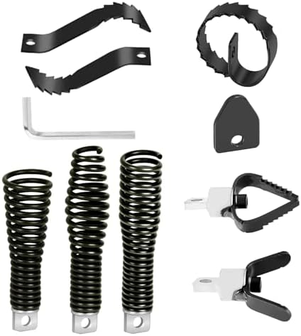 8Pcs Drain Snake Drill Attachment Cutter and Auger Kit Fit for 5/16-inch to 3/4-inch Drain Snake, Used in 50-100FT AC Drain Cleaning Machine