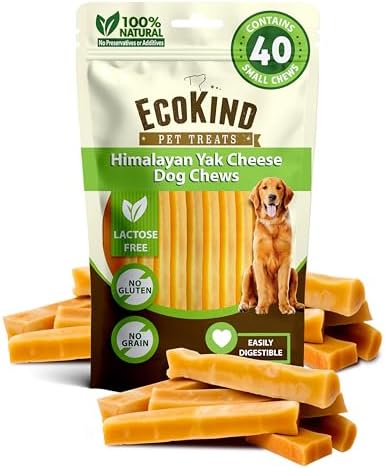 EcoKind Yak Cheese Himalayan Dog Chews, Yak Chews for Small Dogs, 8 Bones