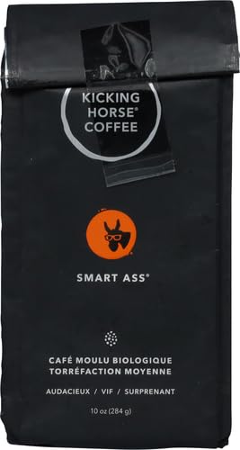 Kicking Horse Coffe, Three Sisters, e, Medium Roast, Ground, 10 oz - Certified Organic, Fairtrade, Kosher Coffee