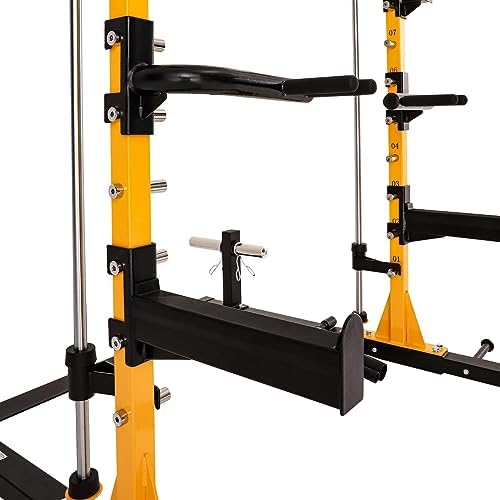 Altas Strength 3035 Half Smith Machine Power Cage with 1000 lb Capacity | Guided lifting station with landmine, pull-up bar, safety catches