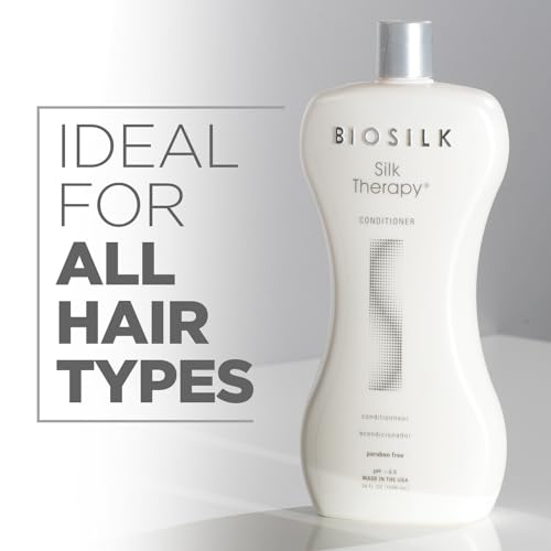 BioSilk Silk Therapy Duo Set, Shampoo & Conditioner for Gentle Cleansing, Moisturizing & Shiny Hair, Smooth, Replenished Hair, Sulfate-Free, Paraben-Free, Cruelty-Free, 12 Oz Each (Pack of 2)