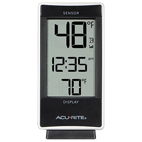 AcuRite 02059M Digital Thermometer with Indoor and Outdoor Temperature,White