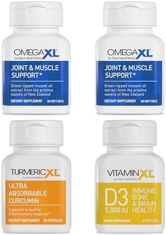 Immune Supporting Bundle - OmegaXL (2 Pack) & VtiaminXL D3 & TurmericXL