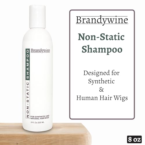 Non Static Shampoo for Synthetic & Human Hair Wigs, Hairpieces - 8 Fl Oz