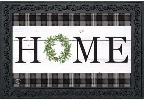 Briarwood Lane Doormat 30x18 Indoor Outdoor Farmhouse Wreath Spring for Spring Doormat