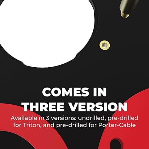Kreg Precision Router Table Insert Plate - Undrilled Phenolic Router Plate for Custom Router Mounting - Level-Loc Rings - PRS4038