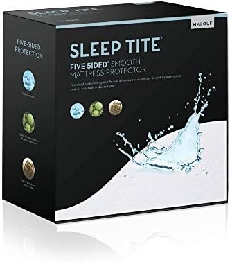 SLEEP TITE Five Sided Mattress Protector - 100% Waterproof on Top and Sides, King