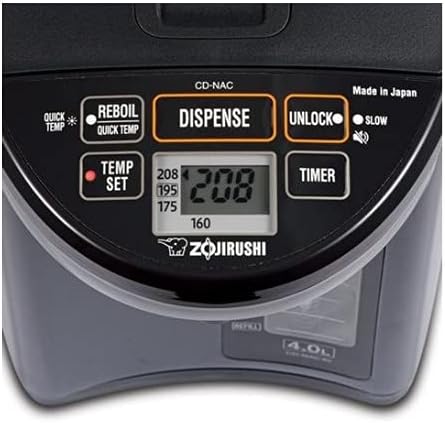 Zojirushi Micom Water Boiler and Warmer, 4.0 L (Black)