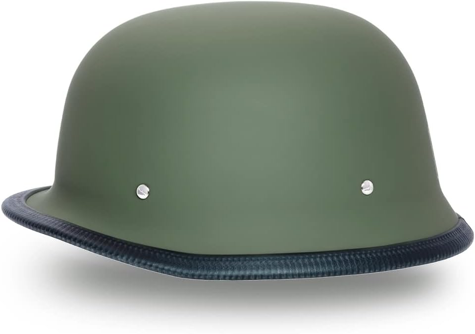 Daytona Half Shell German Motorcycle Helmets, DOT Approved for Superior Safety and Style – Comfortable, Durable, and Perfect for Riders Who Want a Retro Look with Modern Protection Standards