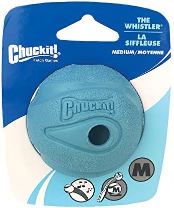 Chuckit! The Whistler Ball Dog Toy, Medium (2.5 Inch Diameter) for Dogs 20-60 lbs, Pack of 2, Multicolor