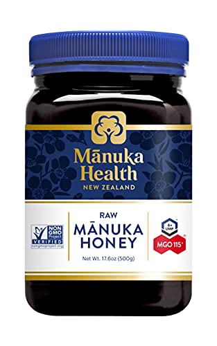 Manuka Health UMF 16+/MGO 573+ Manuka Honey (250g/8.8oz), Superfood, Authentic Raw Honey from New Zealand