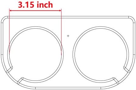 Brocraft Lund Boat Drink Holder/Lund Sport Track 45 Degree Cup Holder/Double Drink Holder for for 45 Degree Lund Sport Track /G3 Track/Ranger
