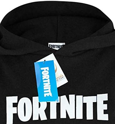 FORTNITE Hoodie Boys Kids Game Hooded Long Sleeve Jumper Black