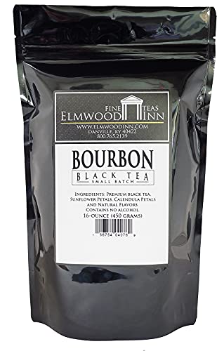 Elmwood Inn Fine Teas, Bourbon Black Tea, 16-Ounce Pouches
