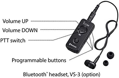 Icom VS-3 Bluetooth (Ver. 3.0) Pendant Headset for Mobile and Hand Held Radios