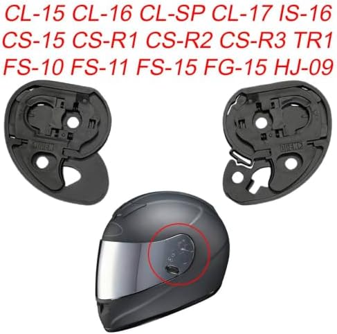 HJ-09 Visor Base Plate Replacement for HJC CL-15, CL-16, CL-SP, CL-17, CS-15, CS-R1, CS-R2, CS-R3, FS-10, FS-11, FS-15, FG-15, IS-16, TR1