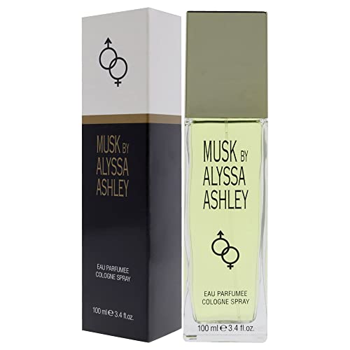 Alyssa Ashley Musk - Perfume for Men and Women with Citrus and Sicilian Bergamot - Long Lasting - Womens Fragrances - 3.4 oz Cologne Spray