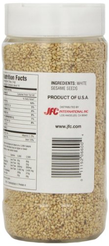 J-BASKET Sesame Seeds, White, 8-Ounce (Pack of 4)